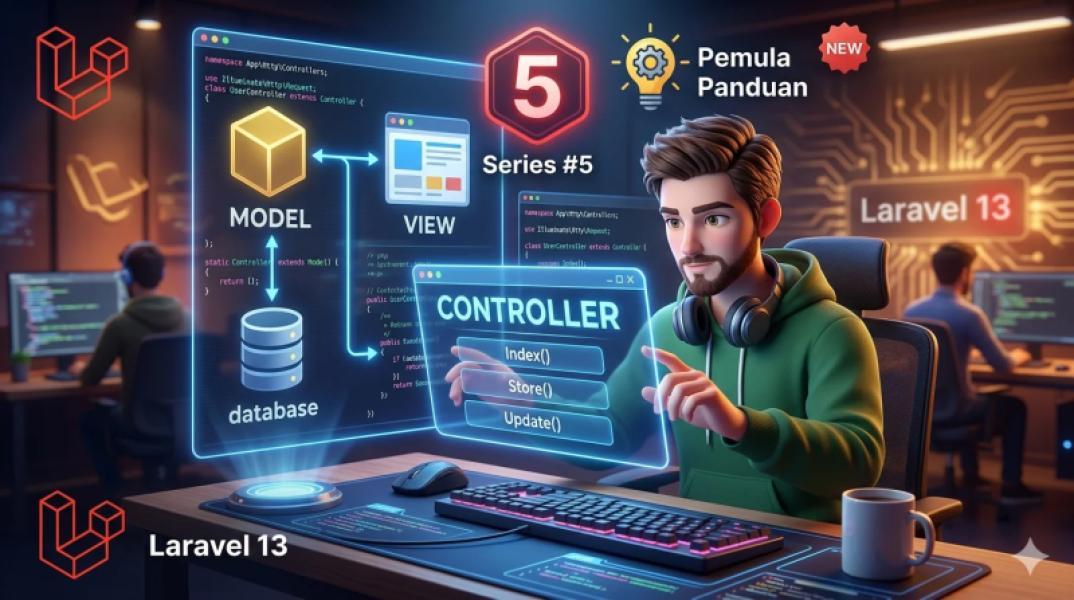 Laravel 13 Controller & MVC: Panduan Pemula Series #5