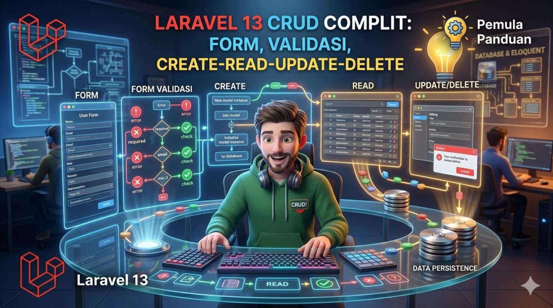 Laravel 13 CRUD Lengkap: Form, Validasi, Create-Read-Update-Delete