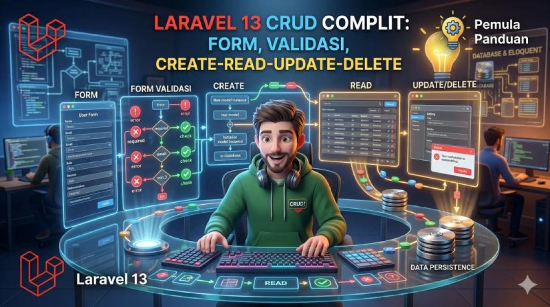 Laravel 13 CRUD Lengkap: Form, Validasi, Create-Read-Update-Delete