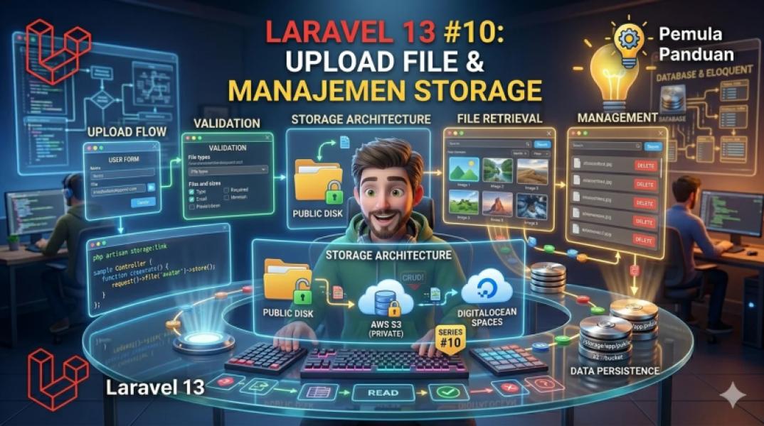 Laravel 13 #10: Upload File & Manajemen Storage