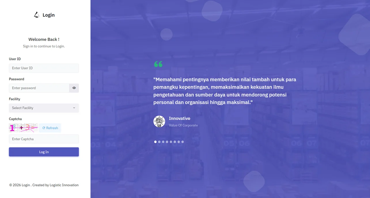 SCM Logistic Apps – Supply Chain Management & Inventory Monitoring Dashboard